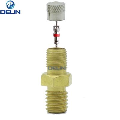 China Automotive Parts Car Automobile For Suspension And Shock Absorber Schrader Valve M8 Brass Thread M8*1.25 for sale