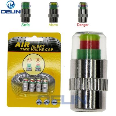 China Schrader Valve Cover Tire Valve Cover With Gauge Tire Pressure Monitor Valve Covers 36 PSI 2.4 Bar Air Alert Tire Valve Covers for sale