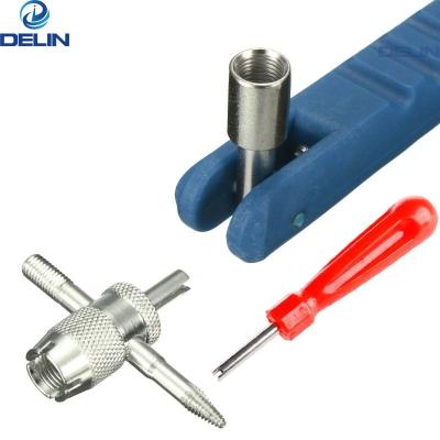 China Automotive Tire Repair Tire Valve Core Puller Remover Installer Tire Repair Kit 4 in 1 Multifunctional Valve Core Removal Tool (Set of 3) for sale