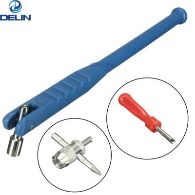 China 3 Tube Metal Tire Repair Tire Repair Set Tools Valve Stem Core Drawing Tire Valve Stem Puller for sale