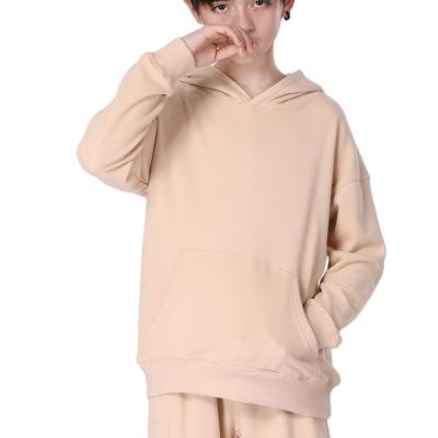 China Wholesale Selling 100% Cotton Blank Colors Cotton Pullover Multi Warm Breathable Children Simple Kids Hoodies For Boys for sale