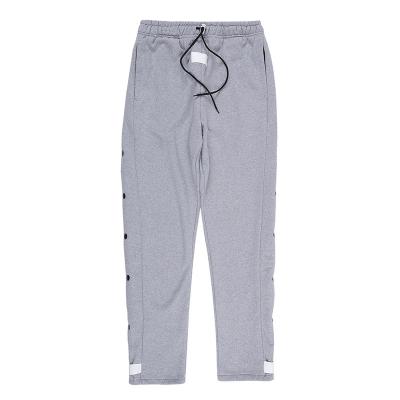 China Anti-Wrinkle FOG Cotton Casual Detachable Basketball Jogger Pants Wholesale Mens Gym Jogger Sweatpants With Buttons for sale