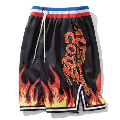 China Anti-wrinkle Summer Sports Wear Quick Dry 100% Polyester Mesh Sublimation Printing Men Basketball Shorts Custom Made for sale