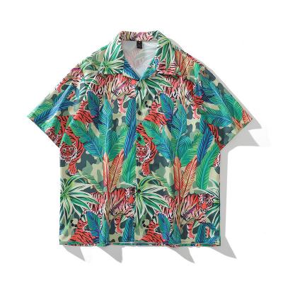 China Wholesale OEM ODM Breathable Summer Resort Beach Shirt Men's Custom Short Sleeve Shirts for sale