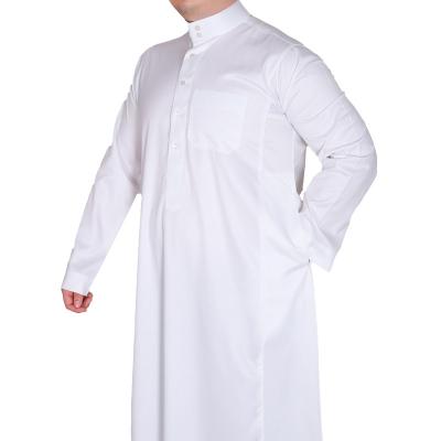 China Polyester 2023 Hot Sale Dubai Turkey thobe Prince Qater Eeb Clothing Kaftan Eid Thobe Khaleeji Men Dress La Arabe Muslim ' for sale