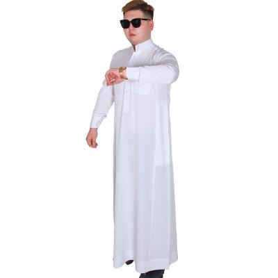 China Polyester fashion classics muslim men dress Qater prince la eeb arab islamic dubai men's clothing thobe for sale