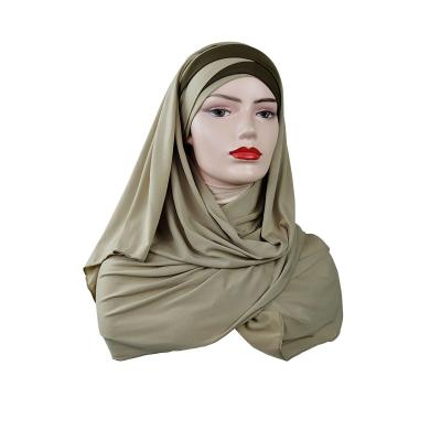 China Islamic Hijab Cotton Hijab Tudung Cotton Wrap Cloth Premium Muslim Arab Muslim Main Bawal/Shawl Tank Top for sale