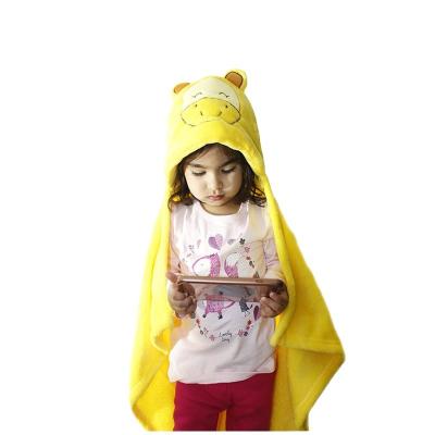 China PORTABLE Super Soft Baby's Plush Animal Hooded Blanket Blanket for sale