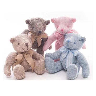 China Up 36 Months Hot Selling Stuffed Knit Joint Teddy Bear, Knitted Toy, Knitted Plush Toy for sale