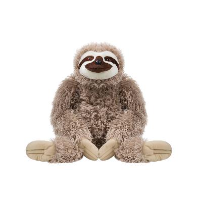 China Up 36 Months Plush Stuffed Plush Bear Doll Gift Brown Wild Sloth Toy High Quality for sale