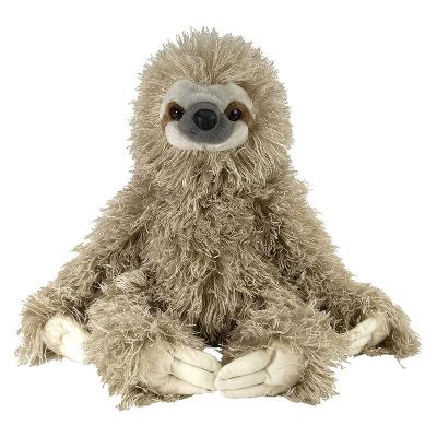 China Up 36 Months Logo Soft Stuffed Three Toed Sloth Stuffed Plush Toy Customized Plush Sloth for sale