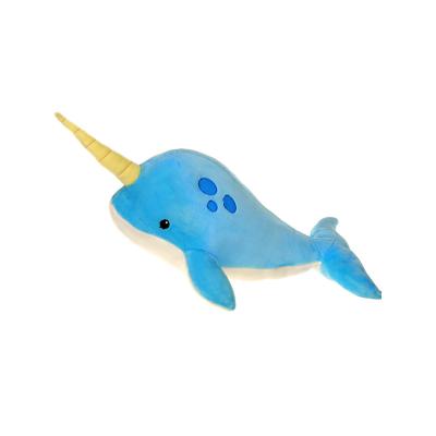 China Custom Sea World Soft Stuffed Plush Narwhal Doll Plush Narwhal Toy for sale