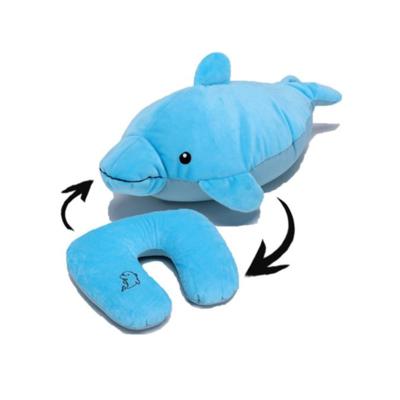 China Adorable Plush Doll Anti-Apnea Convertible 2-in-1 Pillow Travel Animal Pillow for sale