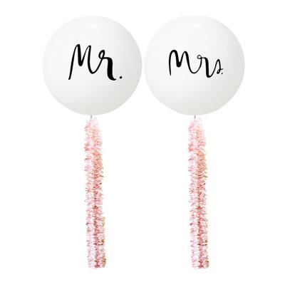 China Wedding Decoration Amazon Hot Sale Mrs & Mr& Supplies 36 Inch Flower Balloon Wedding Party Decoration for sale