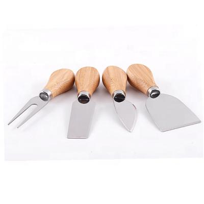 China Sustainable Steel Stainless Tool Kit Cheese Instruments Cutting Bamboo Cheese Board Set for sale