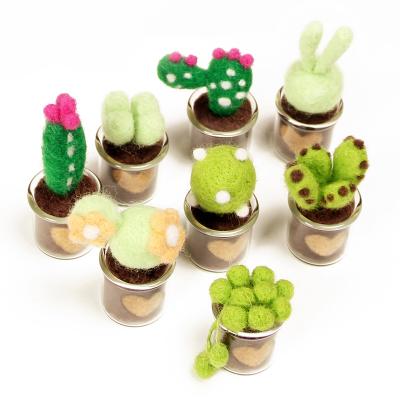 China CUTE DIY Factory Mini Fleshy Wool Felt Material Package DIY Handmade Decoration for sale