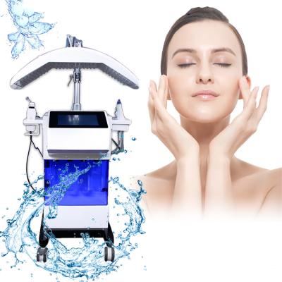 China Exfoliators 8 IN 1 Skin Care Hot Hydraulic Dermabrasion Facial Face Peeling Pdt Led Photon Therapy Machine Beauty Facial Apparatus for sale