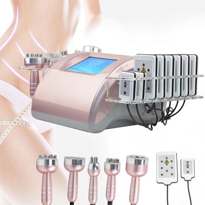 China Weight Loss 6 in 1 Lipo Laser RF Cavitation Body Shaping Slimming Vacuum Cavitation System Beauty Machine for sale