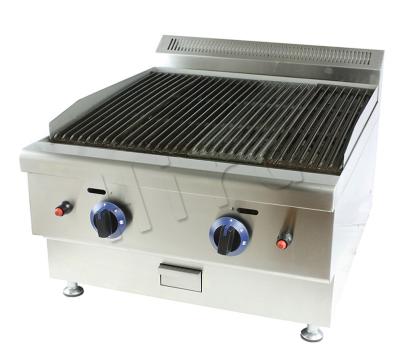 China HD-600-TRH Commercial Restaurant Stainless Steel Lava Rock Indoor Commercial BBQ Gas Supply Professional Industrial Grill for sale