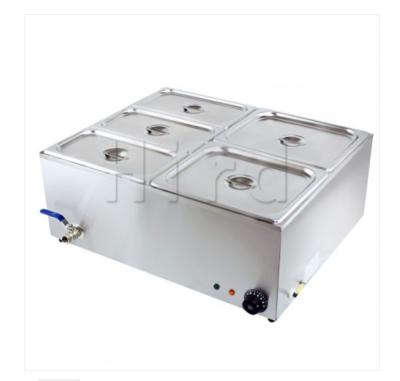 China Stainless Steel 4 Pans Electric Bain Marie For Food Warmer CE for sale