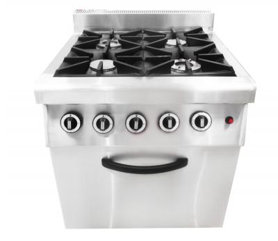 China Frying Free Food HZH-TR-4 GAS COOER RANGE 4 Burners With Oven Kitchen Manufacturing Equipment From Guangzhou Restaurant Hotel Supplies for sale