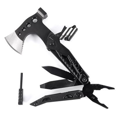 China Easy Carry Camping and Hiking Outdoor Products Survival Folding Blade Knife Hammers Pliers Screwdriver Ax Multifunctional Tools for sale