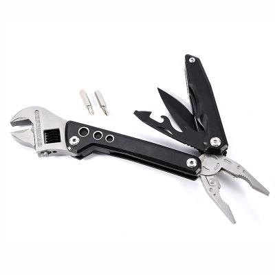 China Portable Easy Operation Multifunctional Wrench Tools Stainless Steel Multifunctional Wrench with pliers, screwdrive, knife and bottle opener for sale