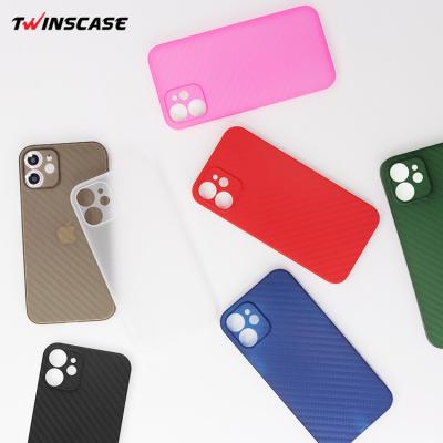 China Waterproof PP Low Price Mobile Phone Case For iPhone 13 Pro Case Max Matte Anti-skid Phone Cover Super Thin Carbon Fiber for sale