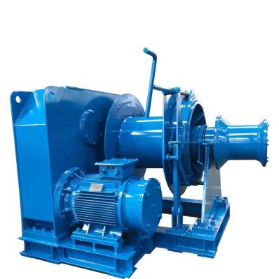 China Smooth running 50 ton 60 ton 70 ton 75 ton power cable boat slipyard hydraulic electric winch used for marine boat for sale