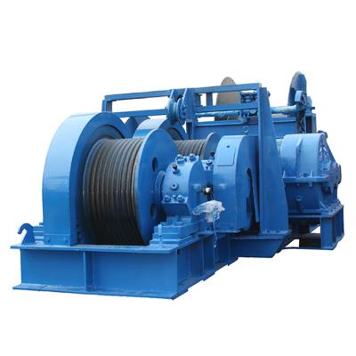 China BOAT KUNPENG JMM Friction Pulling Boat Boat 50 Ton Hydraulic Winch For Rail Track Boat for sale