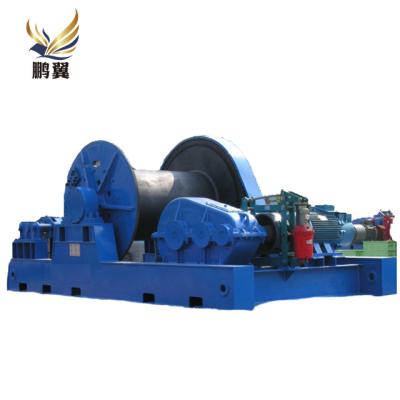 China Mine/Boat/Slideway Shipyard/Shipbuilding Dock Double Drum Anchor Winch Water Keeper 15 Ton for sale