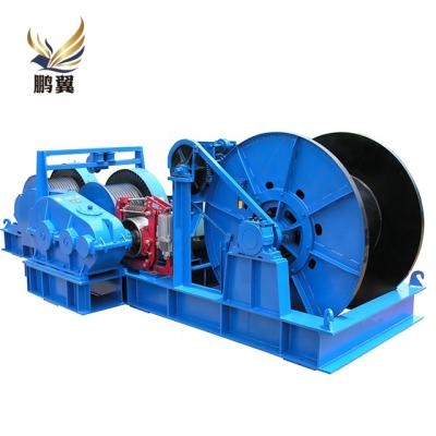 China Mine/Ship/Shipyard Guard/Water/Drum 80 200 China Wire Rope Big Tower Crane 150 Ton Electric Double Winch Price for sale