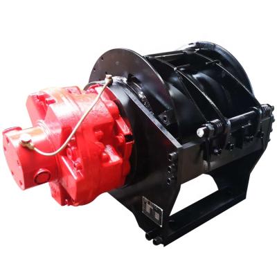 China Industry Towing Winch Single Drum Hydraulic Winch 7 Ton With Motor For Wood Crane for sale