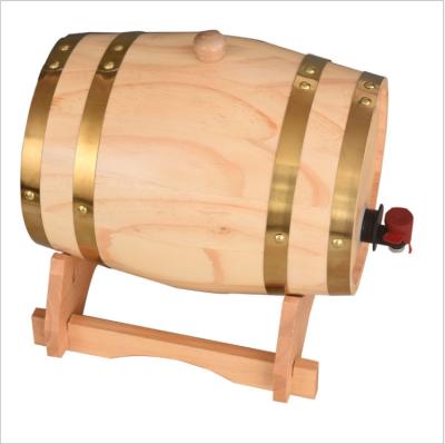 China Design Durable Large Capacity Elegant Curved Wooden Barrel Light Weight Beer Storage And Decoration for sale