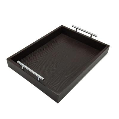 China Hotel Home Restaurant Wooden Food Trays are used as serving trays in hotel restaurants and can be used as decorative trays for cake cheese for sale