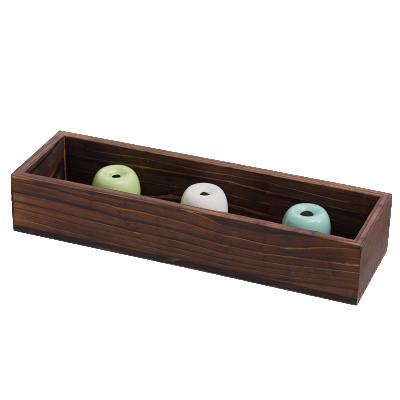 China Planting Flower Pot Potted Wooden Rack Plant Pot Flower Pot With Ceramic Vase for sale