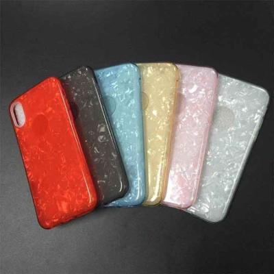 China Simple Fashion Bling Bling Case For iPhone Glitter Case Cover With Shiny Conch Shell Pattern for sale