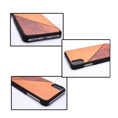 China Fashion Simple Wooden Mobile Cover For iPhone X Wooden Phone Case for sale