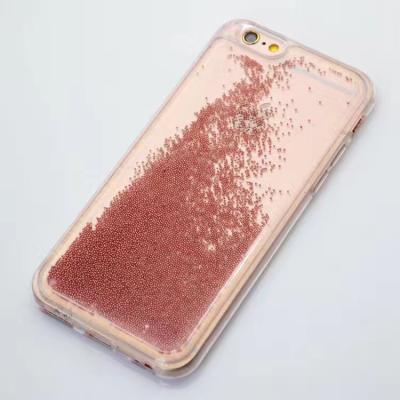 China Fashion Simple Custom Quicksand TPU Liquid Phone Case For iPhone 8 for sale