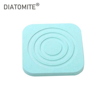 China Eco-Friendly Quick Self Drying Diatomite Soap Dish Diatomaceous Earth Soap Holder Non-Slip Antibacterial Absorbent Soap Tray for sale