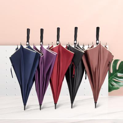 China CLASSIC High Quality Auto Open Custom Logo Printed Upright Windproof Golf Umbrella Manufacturers for sale