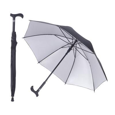 China CLASSIC 23 Inch 8 Panel Logo Cheap Promotional Two Person Straight Walking Semi Automatic Straight Walking Umbrella UV Umbrella for sale