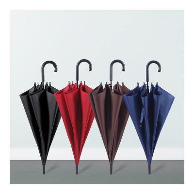 China CLASSIC Hot Selling Big Price Cloth Fabric Black Automatic Open Hook Waterproof Cheap Rain Umbrella for sale