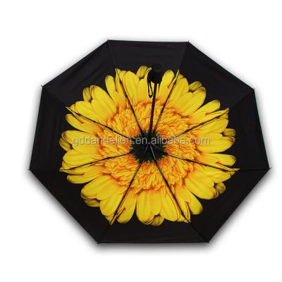 China Modern Popular Mini Small Compact Size Decorative UV Travel Folding Automatic Umbrella With Custom Logo for sale