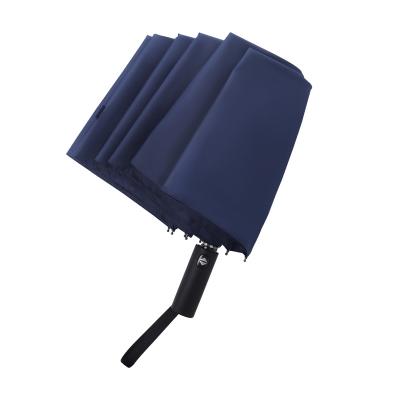 China All In 1 Ready To Ship 190t 10k Pongee Alternate Color Open And Narrow Waterproof Windproof Advertising Three Folding Automatic Umbrella for sale