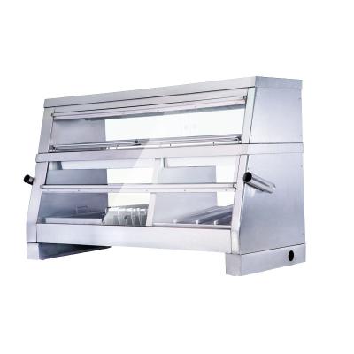 China Preserving Food Guke Restaurant Kitchen Equipment Stainless Steel Warmer Display Hot Showcase for sale