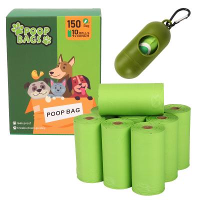 China BIODEGRADABLE Cornstarch Bio Degradable Sustainable Compost Bag PBAT+PLA Compostable Pet Biodegradable Eco Friendly Doggie Dog Poop Bags for sale