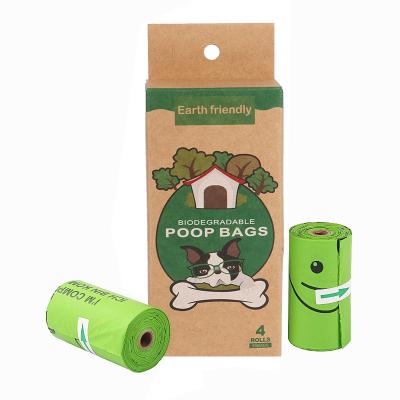 China BIODEGRADABLE Cornstarch Bio Degradable Sustainable Compost Bag PBAT+PLA Compostable Pet Biodegradable Eco Friendly Doggie Dog Poop Bags for sale