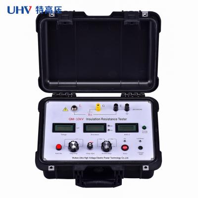 China GM-10kV Made in China Megohmmeter Digital Potable High Voltage Insulation Resistance Meter GM-10kV for sale