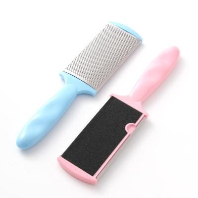 China Durable Reusable Wholesale Home Callus Remover Pedicure Foot File Pedicure Use Foot File Stainless Steel Double Side Folder for sale